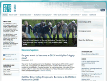Tablet Screenshot of glen-europe.org
